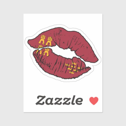 ムルシアムルシア国旗 シール (シート)