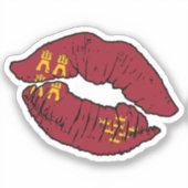 ムルシアムルシア国旗 シール (正面)