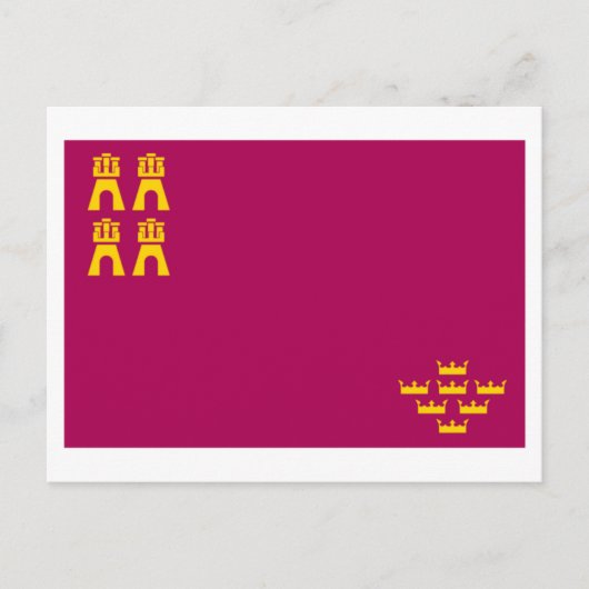 ムルシア国旗 ポストカード (正面)