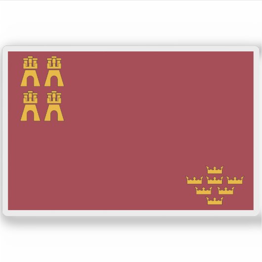 ムルシア州旗 シール (正面)