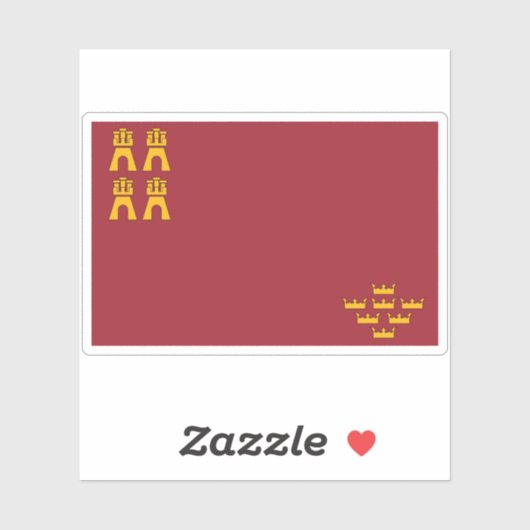 ムルシア州旗 シール (シート)