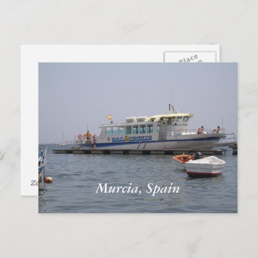 ムルシア,スペインのボート水上 ポストカード (正面/裏面)