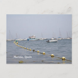 ムルシア、港のスペインのボート ポストカード