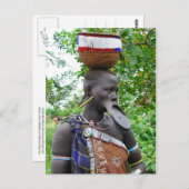 ムルシウーマン唇プレート ポストカード (正面/裏面)