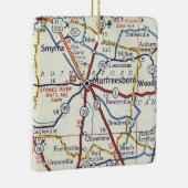 ムルフリーズボロヴィンテージの地図 セラミックオーナメント (右)