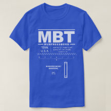 ムルフリーズボロ市立空港MBT Tシャツ