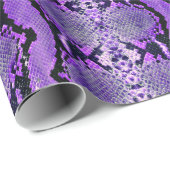 ムルベリーブルーパープルボア収縮スネークスキン ラッピングペーパー (ロールコーナー)