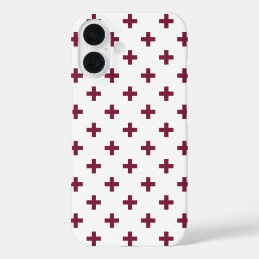 ムルベリーポルカが白に交差 Case-Mate iPhoneケース (裏面)