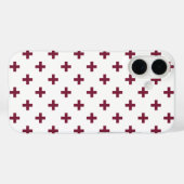 ムルベリーポルカが白に交差 Case-Mate iPhoneケース (裏面 (横))