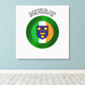 ムレイクレスト&ケルト結び目模様オンシャムロックキャンバスプリン キャンバスプリント (インサイチュ (ウッドフロア))