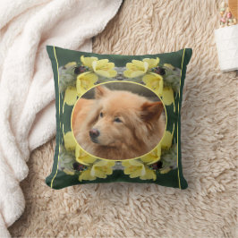 ムレイン花のカブトムシ自分の写真を作成 クッション