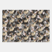 ムレカッコいいディアバック迷彩柄魚釣りメンズ ラッピングペーパーシート (正面3)