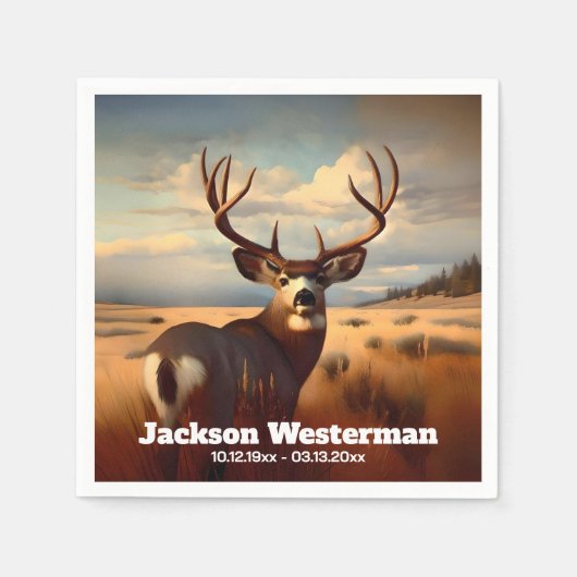 ムレディアオンプレーリーメモリアル スタンダードカクテルナプキン (正面)