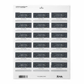 ムワイクリスマスチョークボードキャットホリデーアドレス ラベル (フルシート)