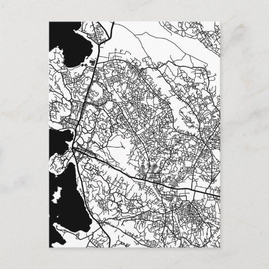 ムワンザ タンザニア 都市地図 ポストカード (正面)