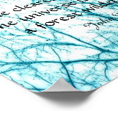 ムワール自然アートのポスター引用文 ポスター (角)