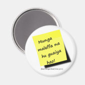 ムンガマレファナフグアヤハオ!- Chamorro マグネット (正面/裏面)