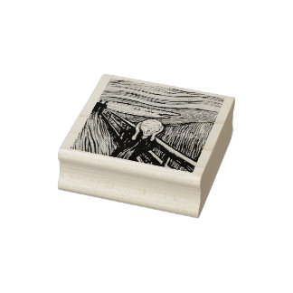 ムンクの叫び (1895) エドヴァルド・ムンク 木版画 ファインアート ラバースタンプ