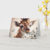 ムンク カード (黄色い花)