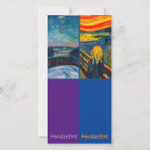 ムンク、悲鳴、アートブックマークカード カード (裏面)