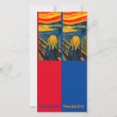 ムンク、悲鳴、アートブックマークカード カード (裏面)