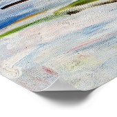 ムンシュの表現主義的な冬のフィールドの雪のアート ポスター (角)