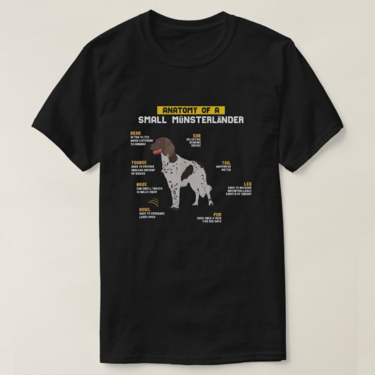 ムンスターランダーの解剖学は、犬のペットの愛人Gif Tシャツ (デザイン正面)