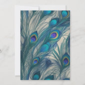 ムンダンセレモニーGaneshaロゴ王室のゴールデン&ブルー 招待状 (裏面)