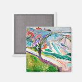 ムンチ – クラゲロの風景 マグネット (正面/裏面)