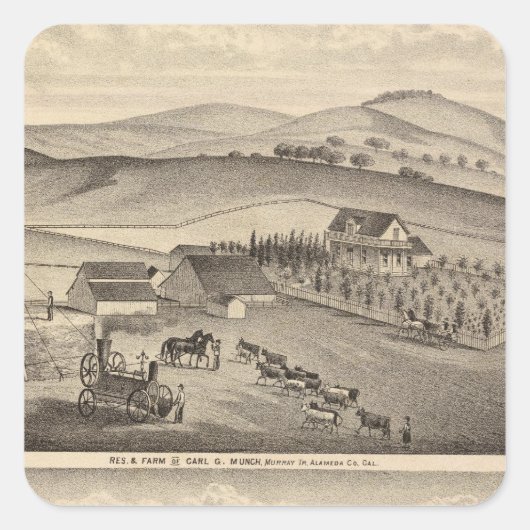 ムンチ、スタンレーレジデンス、農場 スクエアシール (正面)