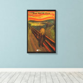 ムンチ – 氷の悲鳴 キャンバスプリント (インサイチュ (ウッドフロア))