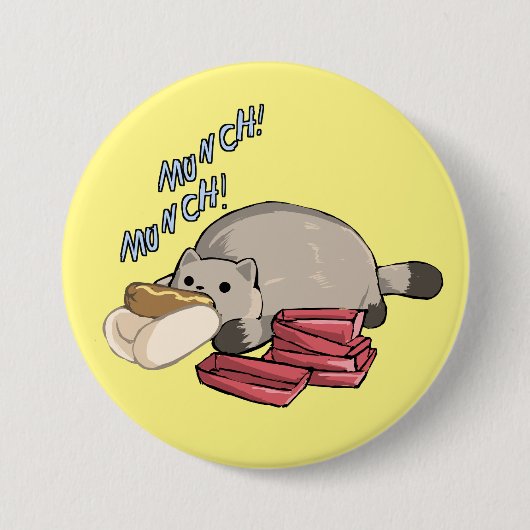 ムンチ! 缶バッジ (正面)