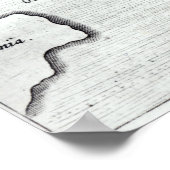 ムンドゥス・サブテラネウスのアトランティスの地図 ポスター (角)