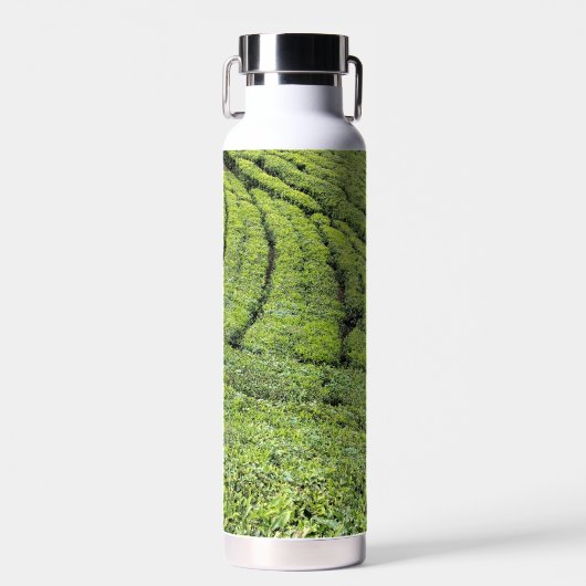 ムンナールの茶園のデザインの水筒 ウォーターボトル (正面)
