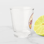 ムンバイインディアシティスカイラインエンブレム ショットグラス (左)