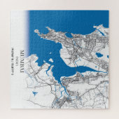 ムンバイインディアシティマップトラベルシンプル ジグソーパズル (横)