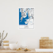 ムンバイインディアシティマップトラベルシンプル ポスター (キッチン)