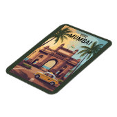 ムンバイインドの玄関口インドイラストレーション旅行 マグネット (左側)