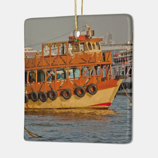 ムンバイインドカスタムスクエアクリスマスオーナメント セラミックオーナメント (左)