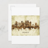 ムンバイ・インドの街並み インビテーションポストカード (正面/裏面)