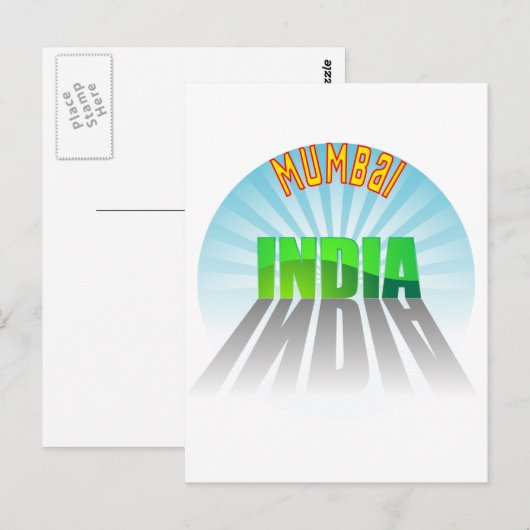 ムンバイ ポストカード (正面/裏面)