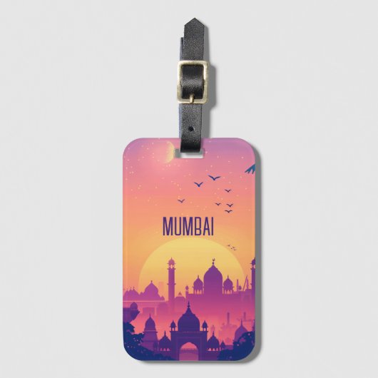 ムンバイ ラゲッジタグ (正面縦)
