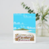 ムンバ島の旅行ポスター ポストカード (スタンド正面)