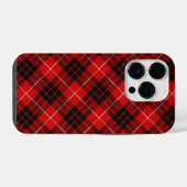 ムンロタータンチェックレッドブラックプレイド iPhoneケース (裏面横)