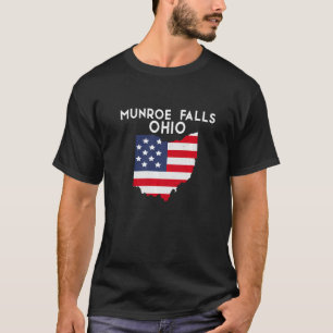 ムンロー滝オハイオUSA州アメリカトラベルオハイオ Tシャツ