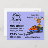 ムーおもしろいス雪上車 インビテーションポストカード (正面/裏面)