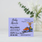 ムーおもしろいス雪上車 インビテーションポストカード (スタンド正面)