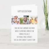 ムーおもしろいムLimerickお気に入りの Son 3フォト誕生日 カード (正面)