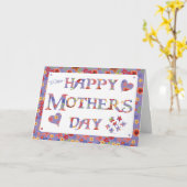 ムーかわいらしムマザーの日のためのムーヴグラニープリント カード (黄色い花)