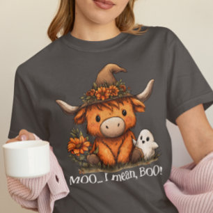 ムーと言う名のブーハイランドコウハロウィン幽霊 トライブレンドＴシャツ